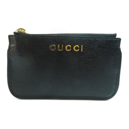 GUCCI GG GHW Card Case Pouch Coin Case 790102 Calfskin Leather