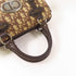 CHRISTIAN DIOR CD Handbag Canvas Brown