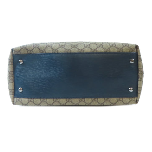 GUCCI GG SHW Tote Bag PVC Coated Canvas Brown