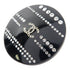 CHANEL CC Brooch PVC Black/White