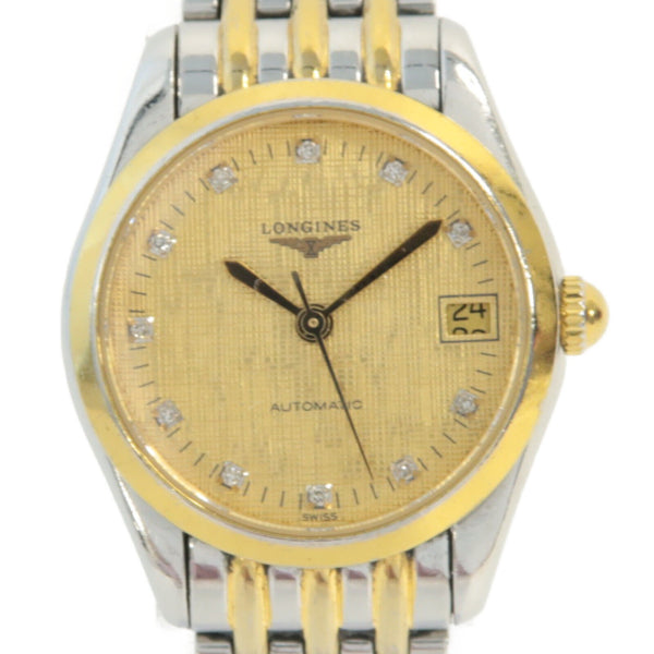 LONGINES Flagship Automatic Watch L4.398.3.37.7 Stainless Steel 18K Yellow Gold