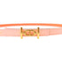 HERMES GHW Belt Veau Swift Leather Rose Sakura