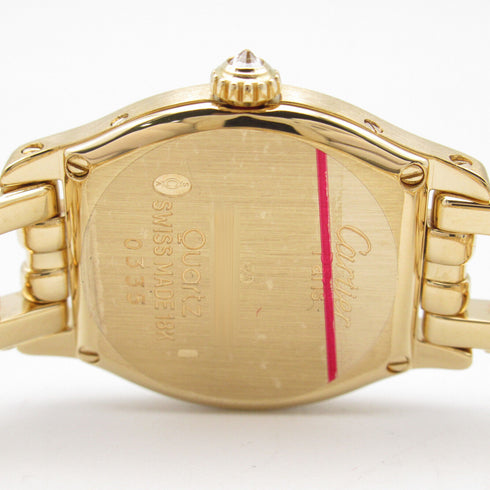 CARTIER Tochu SM Quartz Watch WA5006A3 18K Yellow Gold Diamond