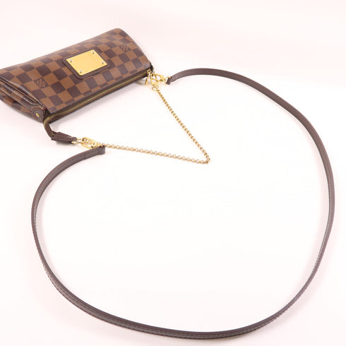 LOUIS VUITTON LV GHW Eva 2 Way Shoulder Bag N55213 Damier Brown v1