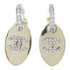 CHANEL CC Pierced Earrings Metal Crystal Silver Gold