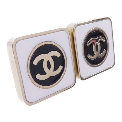 CHANEL CC Earrings Accessories ABD872 Metal Gold White Black