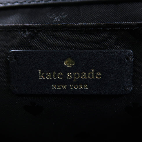 Kate Spade GHW Briar Lane Quilted Mini Emelyn Shoulder Calfskin Leather Black