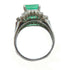 FINE JEWELRY 2.84ct Emerald 0.66ct Diamond Ring PT900 Platinum US#5.75