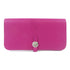HERMES PHW Dogon Wallet Bifold Wallet Evercolor Leather Magenta Pink