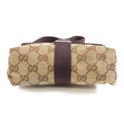 GUCCI GG SHW Waist Bag 131236 Canvas Brown