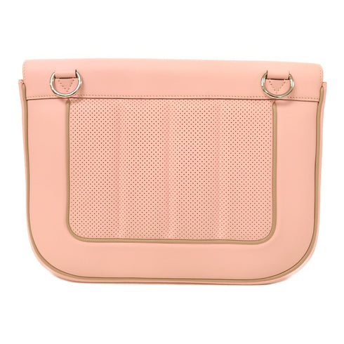 HERMES PHW Berline Shoulder Bag Swift Leather Rose Sakura