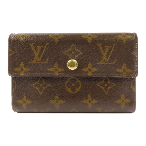 LOUIS VUITTON LV GHW Alexandra Trifold Wallet M60047 Monogram Brown