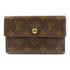 LOUIS VUITTON LV GHW Alexandra Trifold Wallet M60047 Monogram Brown