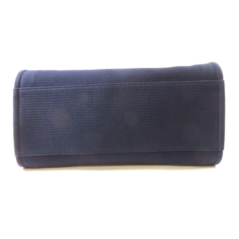 CHANEL CC SHW Deauville 2 Way Bag AS3351 Canvas Navy