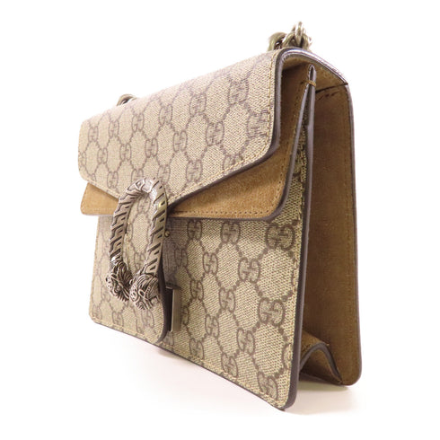 GUCCI GG SHW Dionysus Chain Shoulder Bag 421970 Coated Canvas Brown