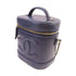 CHANEL CC GHW Vanity Case Chain Shoulder Bag Lambskin Leather Deep Blue