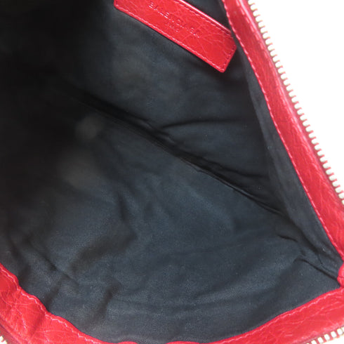BALENCIAGA SHW Clutch 273022 Lambskin Leather Red