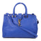 SAINT LAURENT YSL GHW 2 Way Shoulder Bag Handbag Lambskin Leather Blue