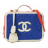CHANEL Quilted CC GHW Vanity Chain 2Way Bag A84452 Caviar Leather White Red Blue