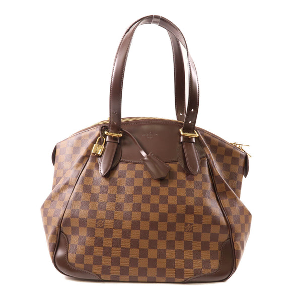 LOUIS VUITTON LV GHW Verona GM Shoulder Bag N41119 Damier Brown