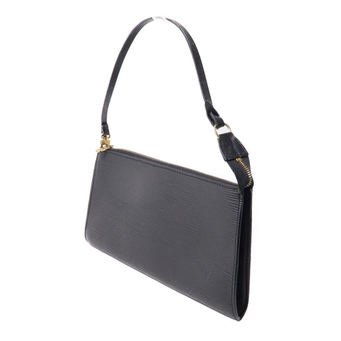 LOUIS VUITTON LV GHW Pochette Accessoires Pouch Handbag M52942 Epi Black