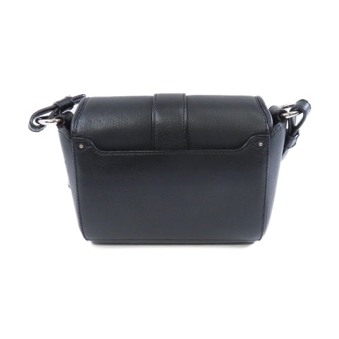 GIVENCHY SHW Obsedia Crossbody Shoulder Bag Goatskin Leather Black