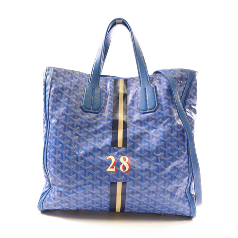 GOYARD SHW 2Way Shoulder Tote Bag Coated Canvas Blue