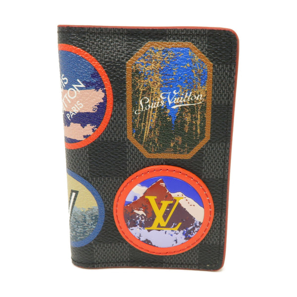 LOUIS VUITTON LV Card Case N60130 Damier Graphite Black