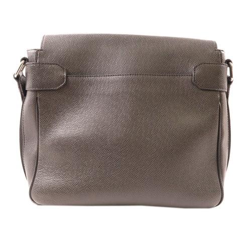 LOUIS VUITTON LV SHW Taiga Roman PM Messenger Shoulder Bag M32699 Leather Black