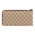 GUCCI GG Clutch Bag Pouch Coated Canvas Brown