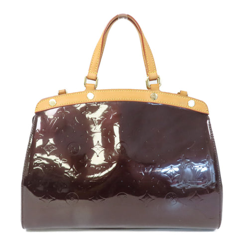 LOUIS VUITTON LV GHW Brea MM Handbag/Tote Bag Monogram Vernis Red