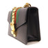 GUCCI GG GHW Sylvie Chain Shoulder Bag 431666 Calfskin Leather Black