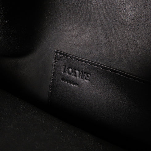 LOEWE GHW Balloon 2 Way Shoulder Bag Calfskin Leather Black/Brown