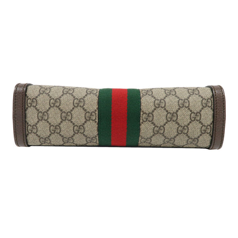 GUCCI GG GHW Ophidia GG Chain Shoulder Bag 503877 Coated Canvas Brown