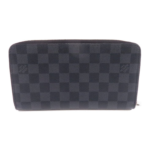 LOUIS VUITTON LV SHW Zippy Organizer Wallet N60111 Damier Graphite Black Grey