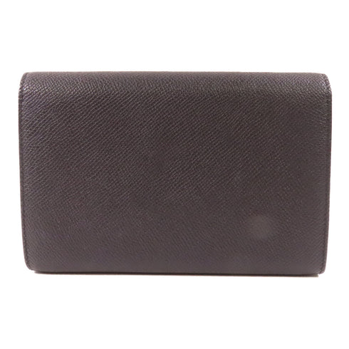 CELINE SHW Trotteur Wallet Calfskin Leather Black