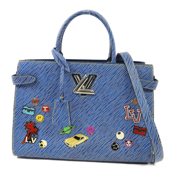 LOUIS VUITTON LV SHW Twist 2 Way Shoulder Bag Handbag M54812 Epi Leather Blue
