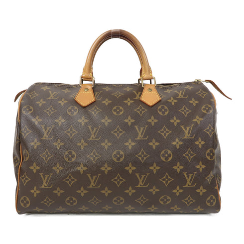 LOUIS VUITTON LV GHW Speedy 35 Hand Bag Monogram Brown