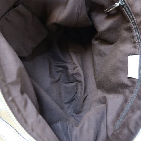 GUCCI GG GHW Shoulder Bag 204940 Canvas Brown/White