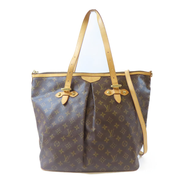 LOUIS VUITTON LV GHW Palermo GM 2 Way Shoulder Bag M40146 Monogram Brown v2