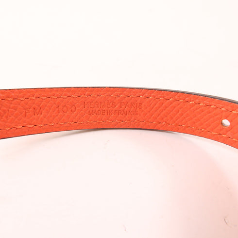 HERMES GHW Belt Veau Swift Leather Rose Sakura