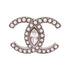 CHANEL CC Brooch L21K Metal PVC Rhinestone