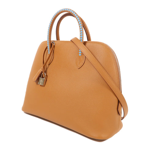 HERMES PHW Bolide 1923 30 2 Way Shoulder Bag Veau Epsom Leather Gold