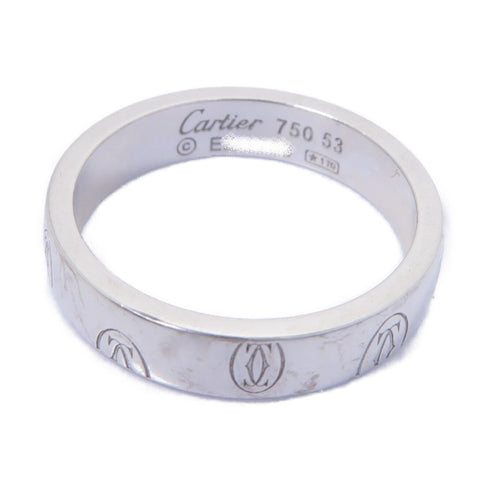 CARTIER Happy Birthday Ring 18K White Gold US#6.25 Cartier#53
