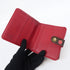 LOUIS VUITTON LV GHW Cherry Compact Zip Wallet M95005 Monogram Brown Red