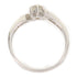 Fine Jewelry 0.26ct Diamond Ring 18K White Gold US#5.5