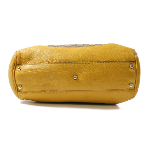 GUCCI GG GHW Diana 2 Way Shoulder Bag Handbag 308360 Canvas/Leather Brown/Yellow