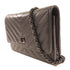 CHANEL Herringbone CC 2.55 Wallet Chain Shoulder Bag A80834 Lambskin Black