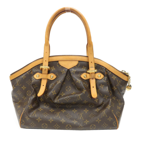 LOUIS VUITTON LV GHW Tivoli GM Handbag M40144 Monogram Brown v2