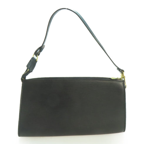 LOUIS VUITTON LV GHW Pochette Accessories Pouch M52942 Epi Black
